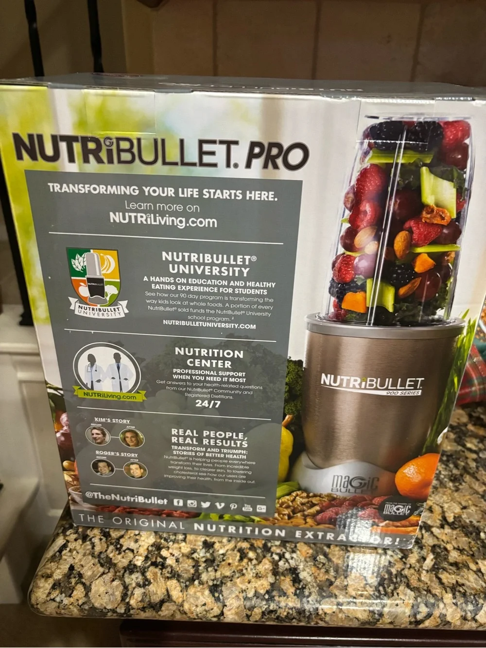 NIB Nutribullet Pro 900W Blender - Metallic Bronze